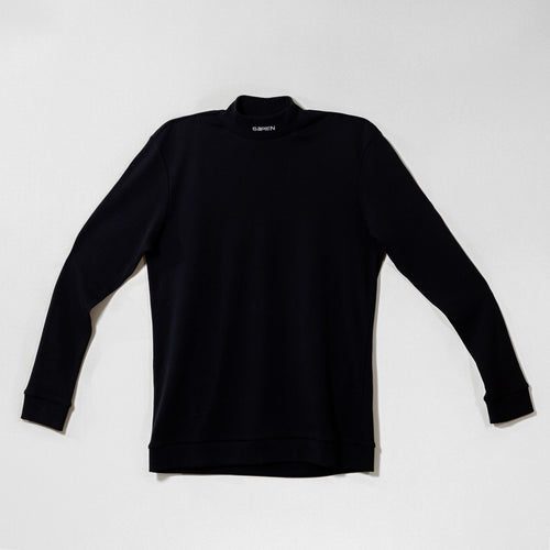 Pull col cheminée noir Sapien