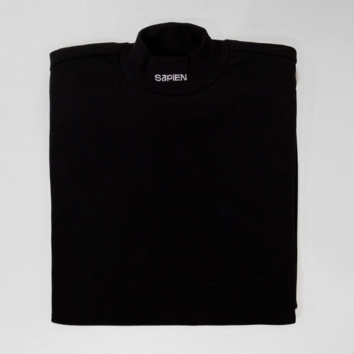 Pull col cheminée noir Sapien